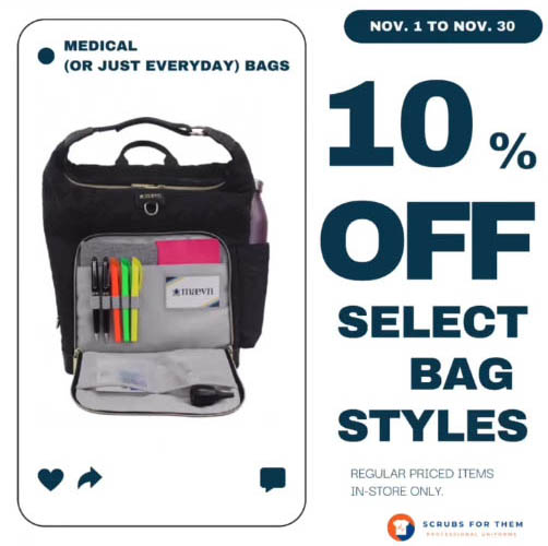10% Off Select Bag Styles
