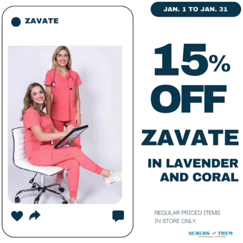 15% Off Zavate Lavender and Coral