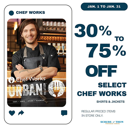 30% to 75% Off Select Chef Works