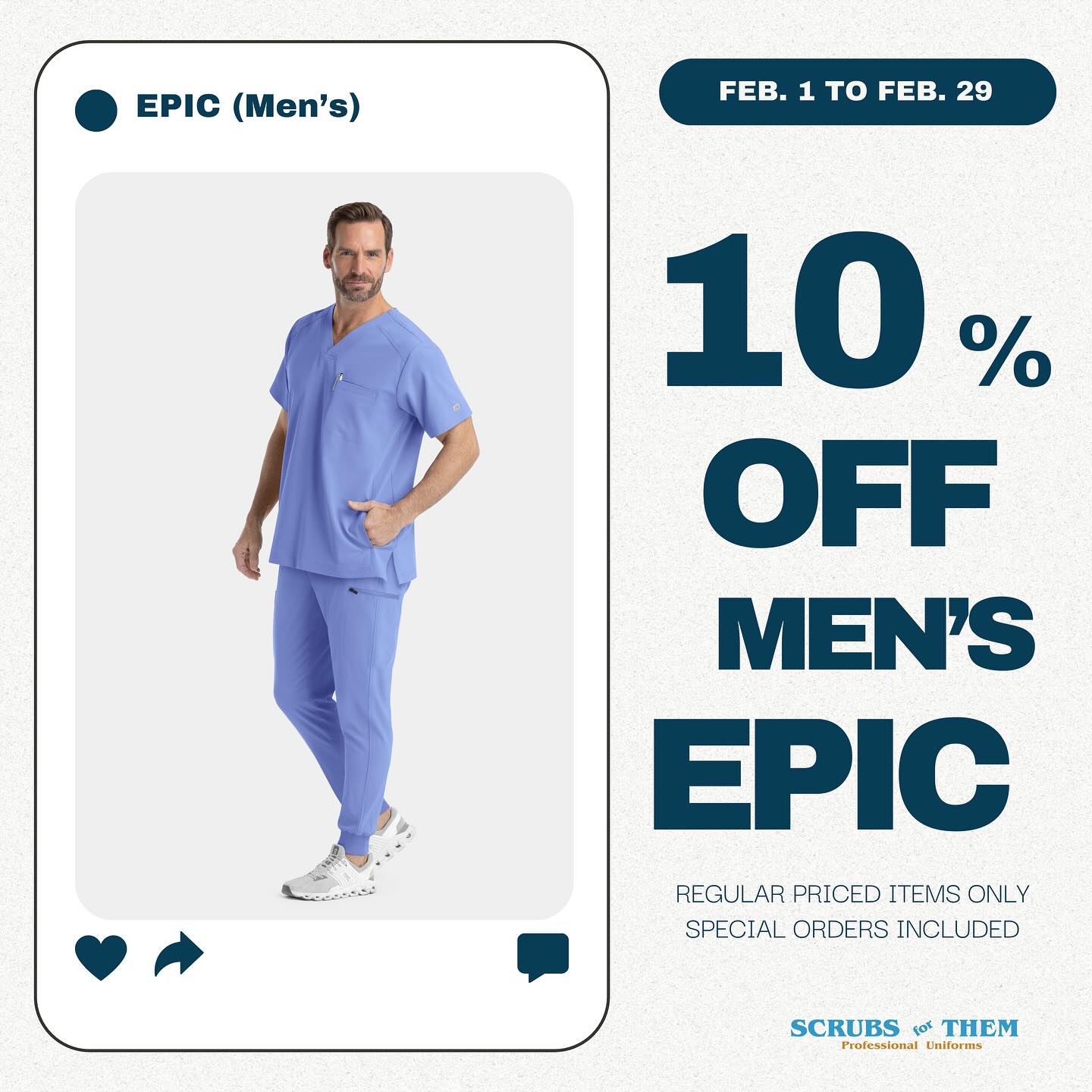10% Off Men's Epic